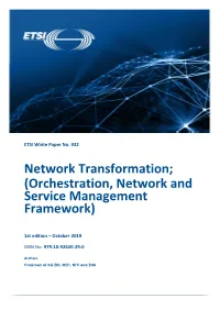 White Paper: Network Transformation