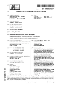 Modified Recombinant Vaccinia Viruses, Uses Thereof