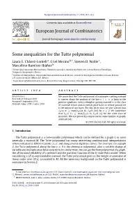 Some Inequalities for the Tutte Polynomial