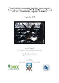 Falkland Islands Implementation Plan for The
