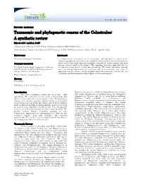 Taxonomic and Phylogenetic Census of the Celastrales: a Synthetic Review Shisode S.B.1 and D.A