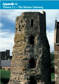 Appendix 1: Theme 3.1 – the Roman Gateway Dover District Heritage Strategy