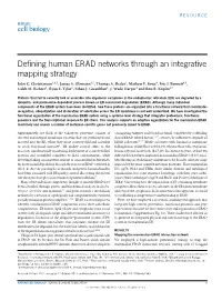 Defining Human ERAD Networks Through an Integrative Mapping Strategy