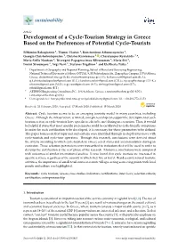 Development of a Cycle-Tourism Strategy in Greece Based on the Preferences of Potential Cycle-Tourists