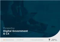 Digital Government & CX