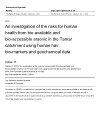Markers and Geochemical Data