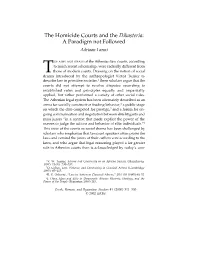 The Homicide Courts and the Dikasteria: a Paradigm Not Followed Adriaan Lanni