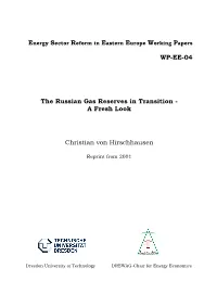 WP-EE-04 the Russian Gas Reserves in Transition