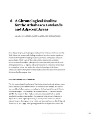 A Chronological Outline for the Athabasca Lowlands and Adjacent Areas