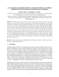 An Automated Search Procedure to Generate Optimal Low-Thrust Rendezvous Tours of the Sun-Jupiter Trojan Asteroids