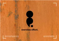 Catalog for Overview Effect