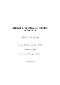 Global Properties of Cellular Automata