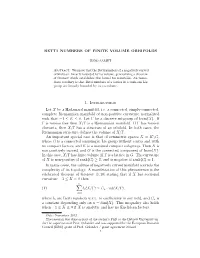 Betti Numbers of Finite Volume Orbifolds 10