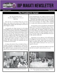 IBP Makati Newsletter, February 2010