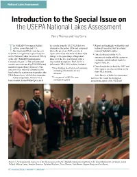 Introduction to the Special Issue on the USEPA National Lakes Assessment