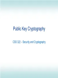 Public Key Cryptography