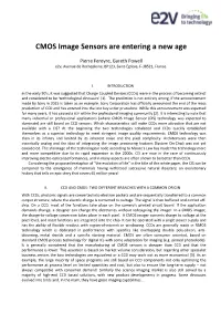 CMOS Image Sensors Are Entering a New Age