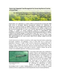Improving Integrated Crop Management by Conserving Natural Enemies of Insect Pests