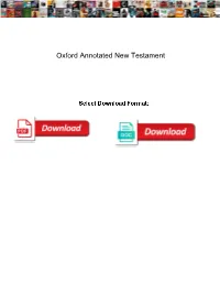 Oxford Annotated New Testament