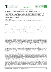 (Rosaceae), I. Differentiation of Mespilus and Crataegus
