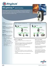 SG-Gateway™ with I/O Interface