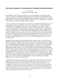 Walter Benjamin and John Berger on the Concept