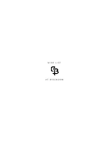 Wine List 04-08-2021