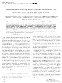 A Simple Colorimetric RNA Polymerase Assay