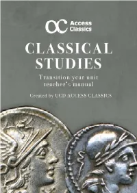 Classical Studies Transition Year Unit