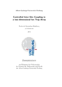 Controlled Inter-Site Coupling in a Two-Dimensional Ion Trap Array