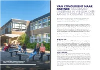 Csg Draagt Onderwijs in Winsum Over Aan Het Hogeland College