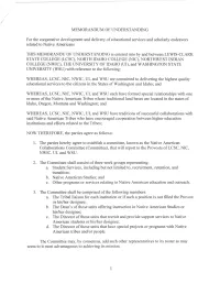 Memorandum of Understanding