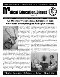 NSU-COM Medical Education Digest