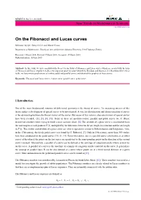 On the Fibonacci and Lucas Curves