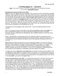 Recitation 21 – Fall 2018 (Note: the Recitation Summary Should NOT Be Regarded As the Substitute for Lectures) (This Material Is COPYRIGHT Protected.)