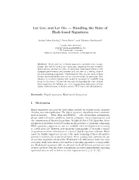 Handling the State of Hash-Based Signatures