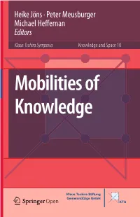 Peter Meusburger Michael Heffernan Editors