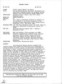The Connecticut-Haitian Connection: Development and Educational Exchanges Between the Caribbean and New England. Area Studies Resource Guides Number Nine