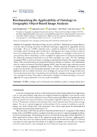 Benchmarking the Applicability of Ontology in Geographic Object-Based Image Analysis