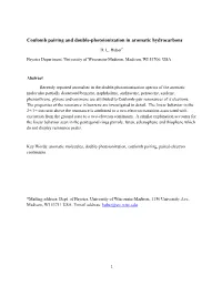 Coulomb Pairing and Double-Photoionization in Aromatic Hydrocarbons