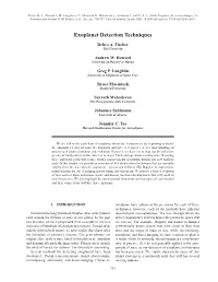 Exoplanet Detection Techniques