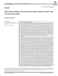 Life in the Treetops—An Overview of Forest Canopy Science and Its Future Directions