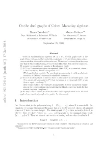 On the Dual Graph of Cohen-Macaulay Algebras