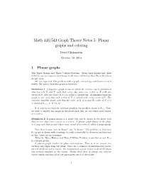 Planar Graphs and Coloring