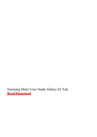 Samsung Slider User Guide Galaxy S2 Xda.Pdf