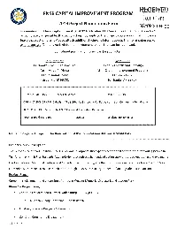 Fnsb Capital Improvement Program