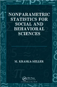 Nonparametric Statistics for Social and Behavioral Sciences
