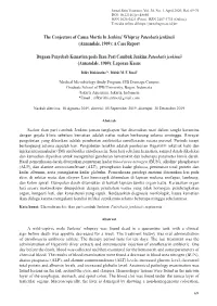 The Conjecture of Causa Mortis in Jenkins' Whipray Pateobatis Jenkinsii