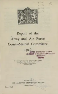 The Edmund M. Morgan Papers on the Drafting of the UCMJ (1948