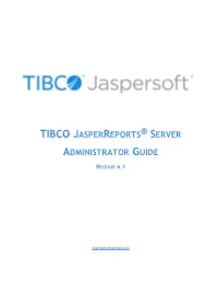 Jasperreports Server Administrator Guide